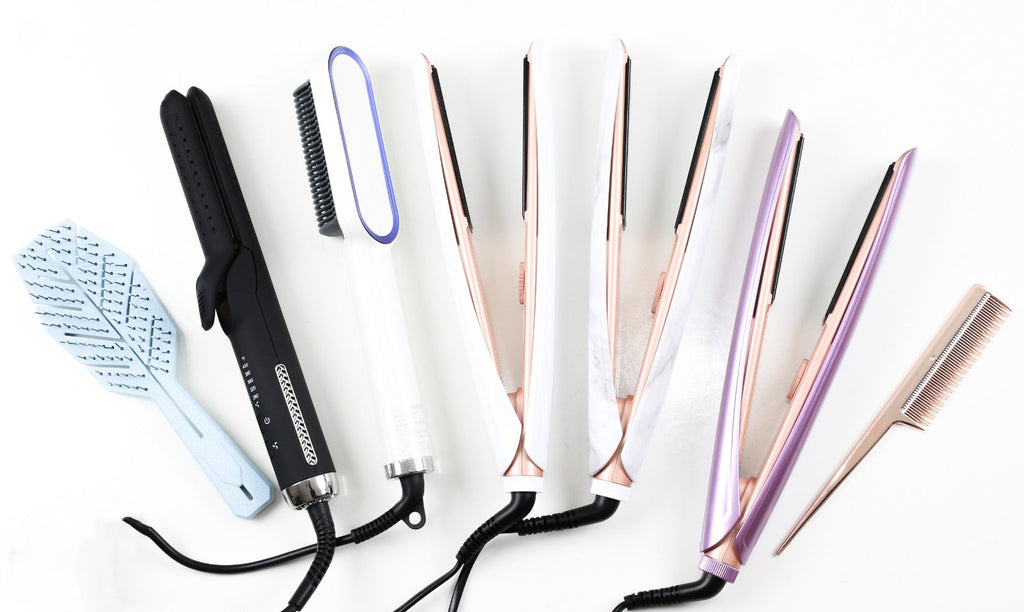 Hair Tools-Brilliance New York Online Hair care products, frizz free hair, titanium ceramic flat irons, hair straightener, frizz control products, Argan oil, Blow dryers, curling irons, hair growth prducts.