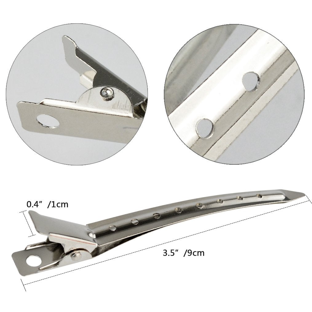 3.5-inch Duckbill Pliers Metal Alligator Hairpin With Hole Cutting