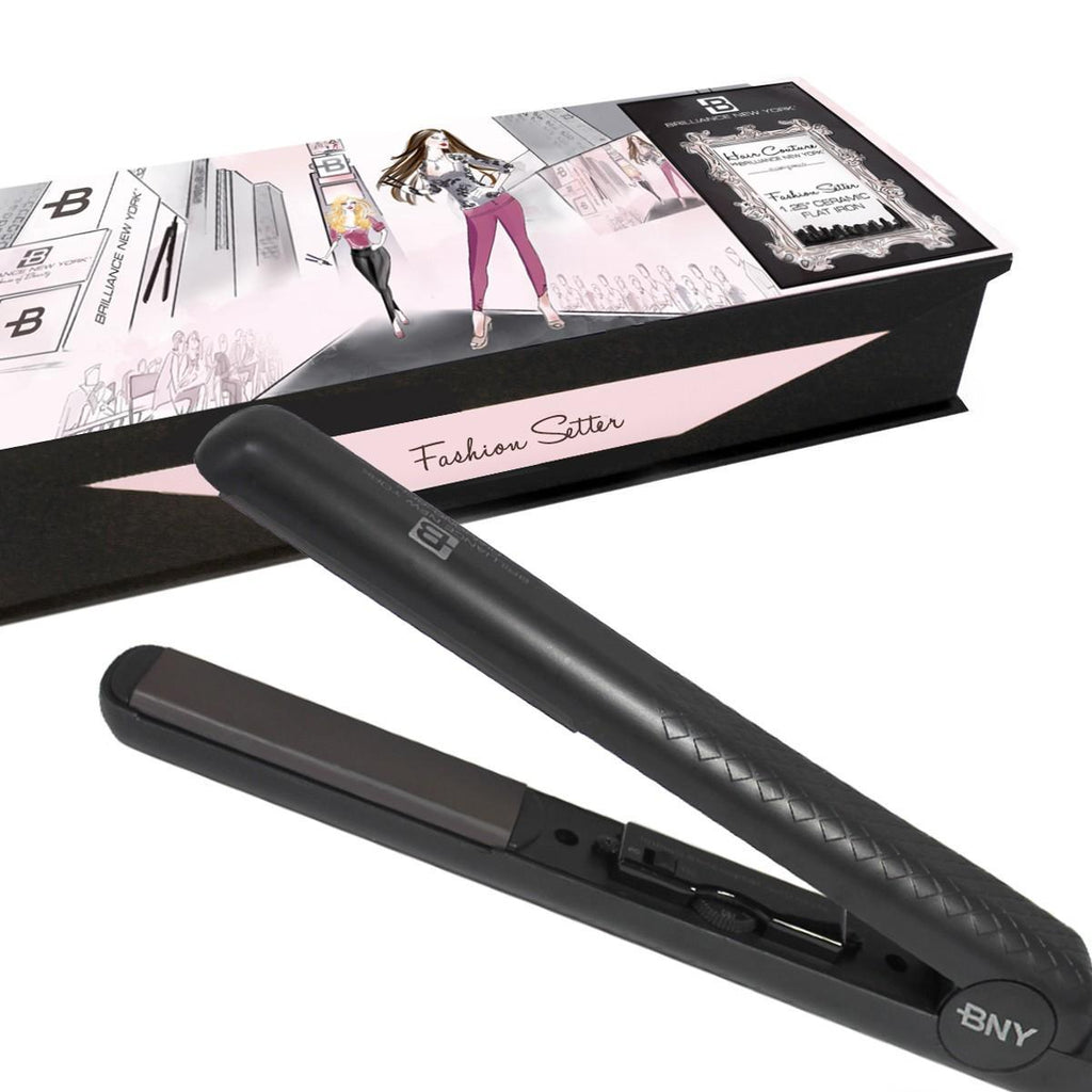 Ceramic flat iron|Hair Straightener Curler 2 in 1|450° 1.25 Inch - Brilliance New York Online