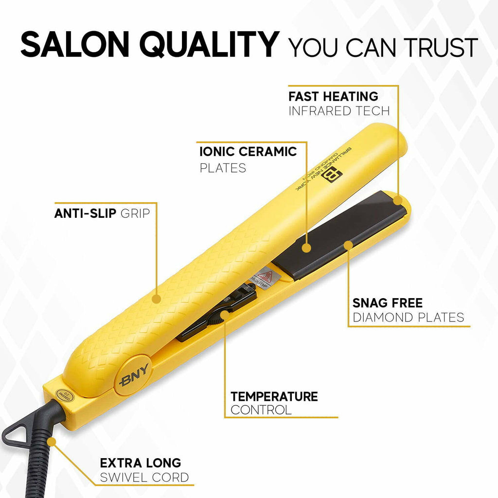 Ceramic flat iron|Hair Straightener Curler 2 in 1|450° 1.25 Inch - Brilliance New York Online