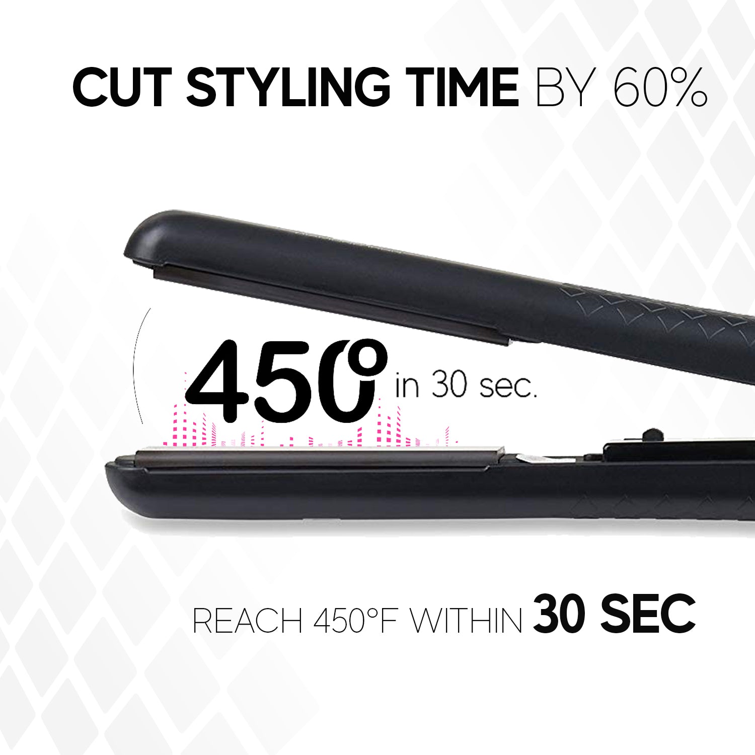 Duo Set | 1.25" Ceramic Flat Iron + Hair detangling Brush Set - Brilliance New York Online