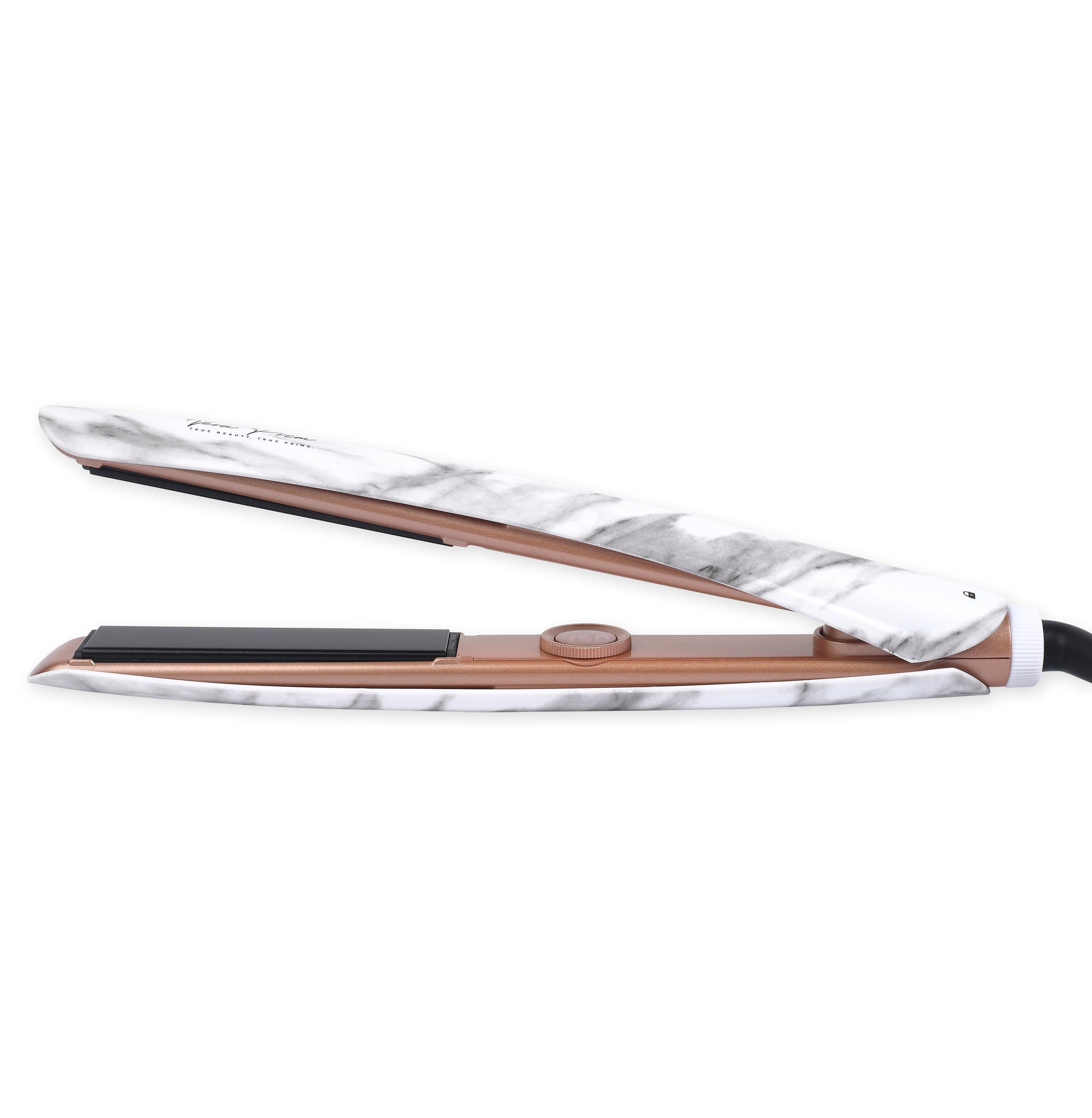 Vera Prime 3-in-1 Hair Straightener 1-inch Diamond Ceramic Plates Flat Iron,  (White Marble) - Brilliance New York Online