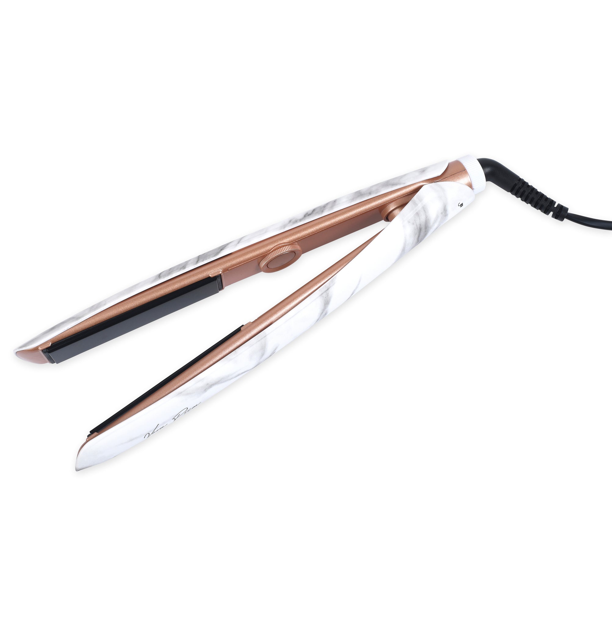 Vera Prime 3-in-1 Hair Straightener 1-inch Diamond Ceramic Plates Flat Iron,  (White Marble) - Brilliance New York Online