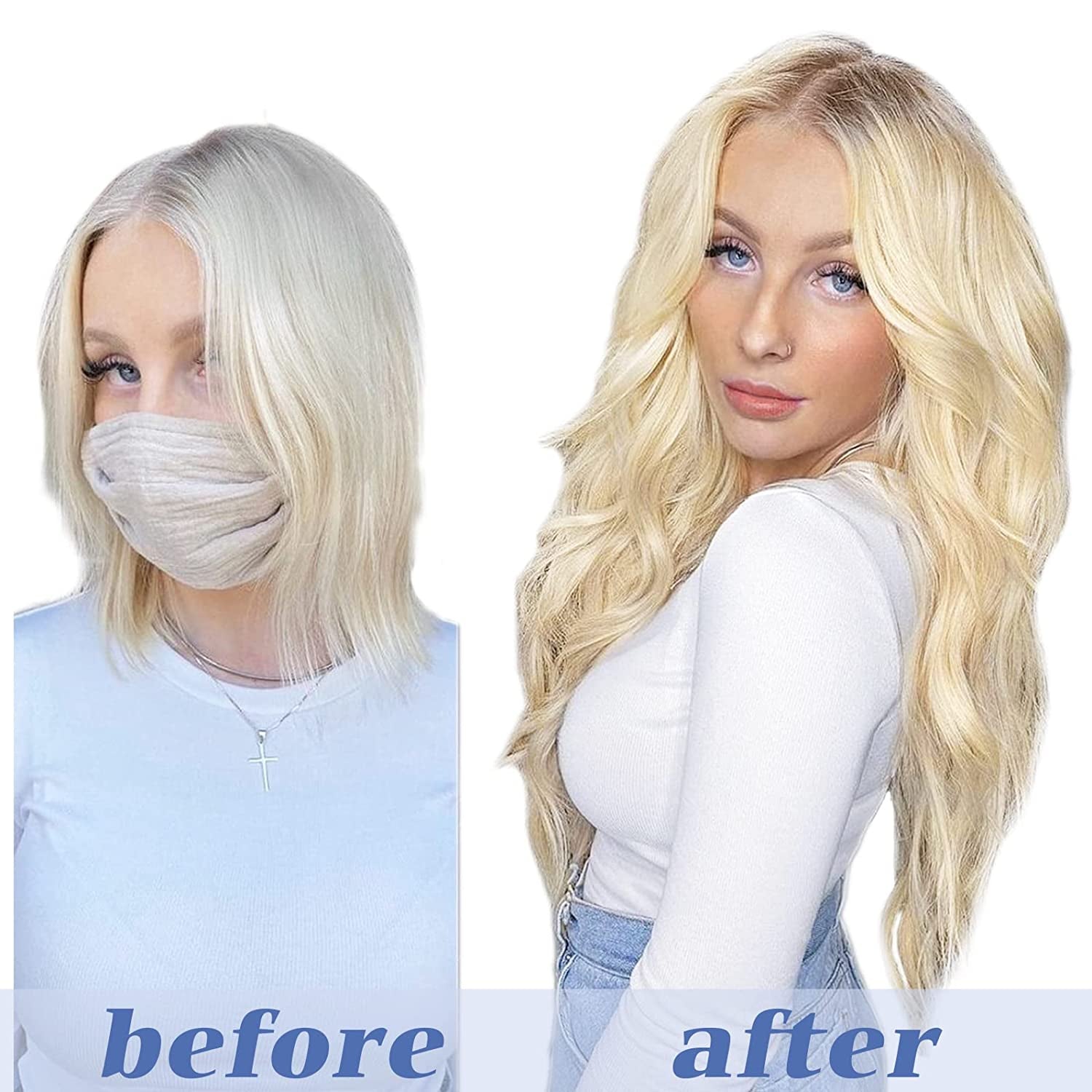 18+ Before After Hair 18 Inch Hair Extensions Before And After