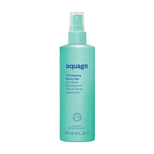 AQUAGE Thickening Spraygel, 8 Oz, Firm-Hold Styling Spray with Ultraflex Polymer Technology, Thickens and Strengthens Fine, Thin Hair that Lacks Body and Vitality Brilliance NYC offers Salon Quality Titanium or Ceramic flat irons, Curling Irons, Blow Dryers,Hair Brushes & Hair Care For Your Hair Type. Free 2 day Shipping..
