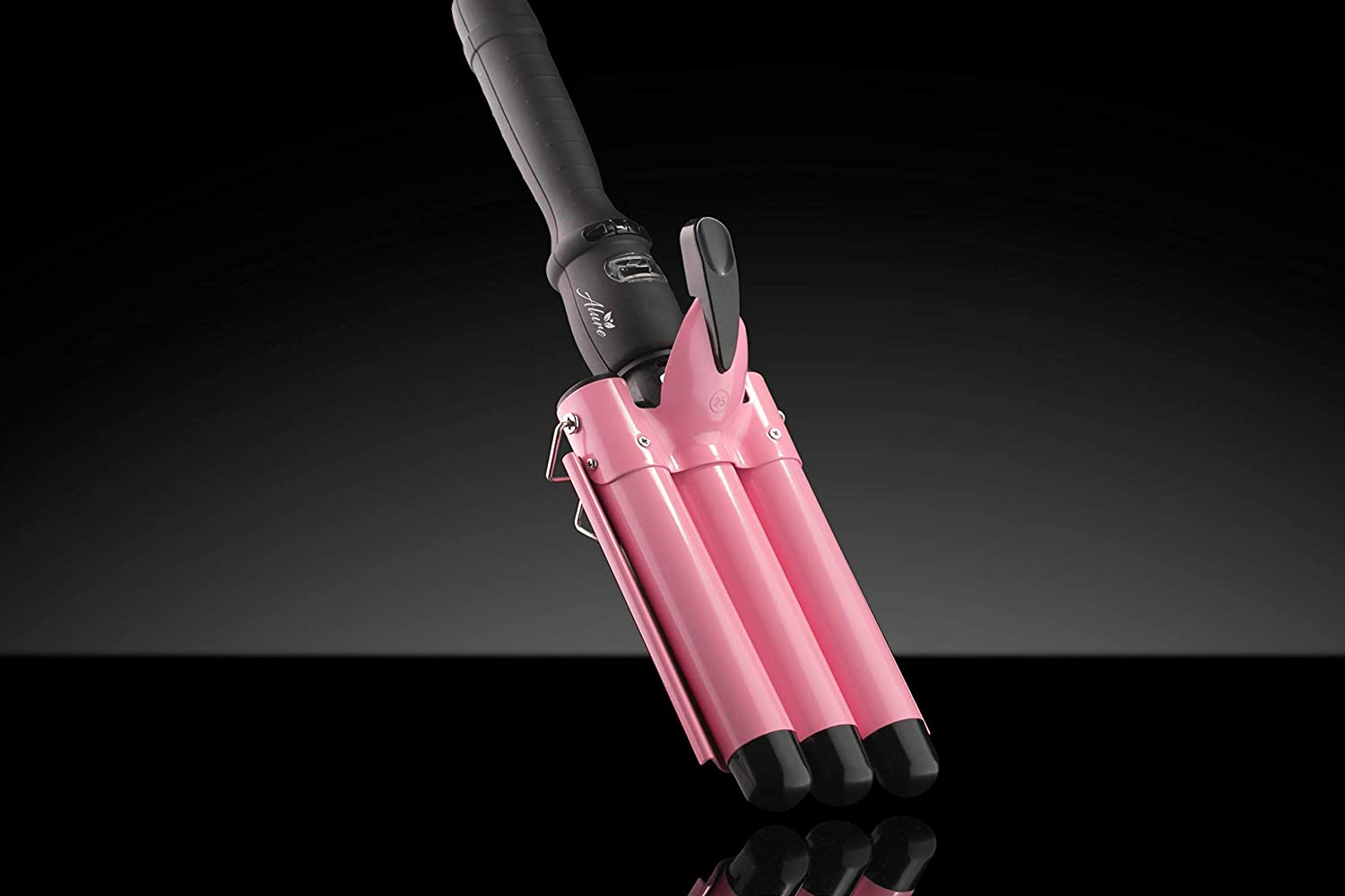 Three Barrel Curling Iron Wand Crimper ,(Pink) - Brilliance New York Online