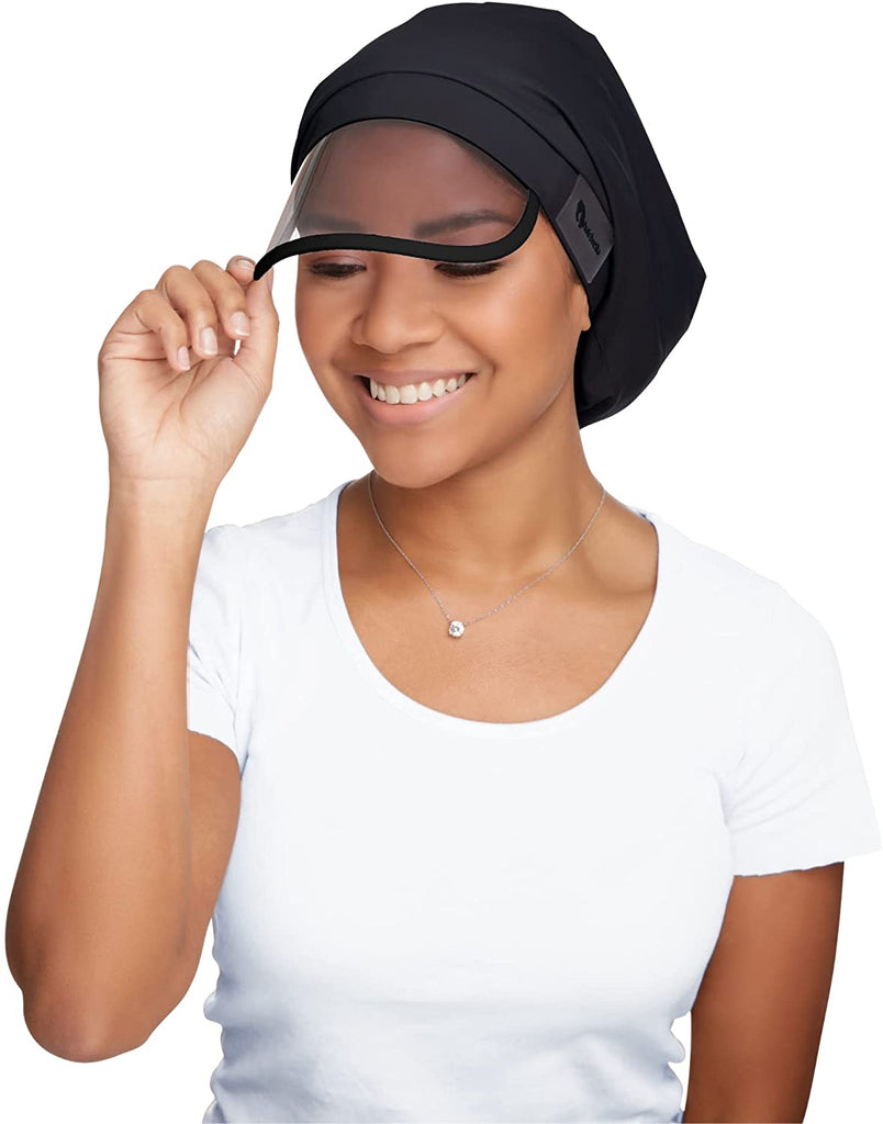 Women's Waterproof Rain Hat with 100% Hair Coverage, Satin Lining, UV Protective Visor, and Collapsible Hidden Pocket for Travel - Brilliance New York Online