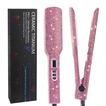 Rhinestone Flat Iron Titanium Hair Straightener Professional  display picture 1
