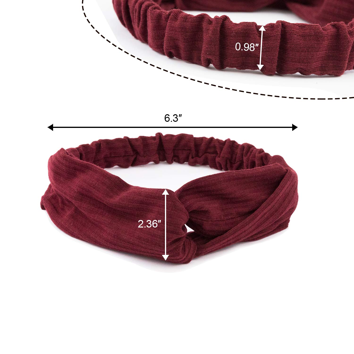 Multicolor And Brown Boho Headbands With Matching Bracelet Sets, Womens Size M HBV-3022-Brown-Bogolan-  main image 2