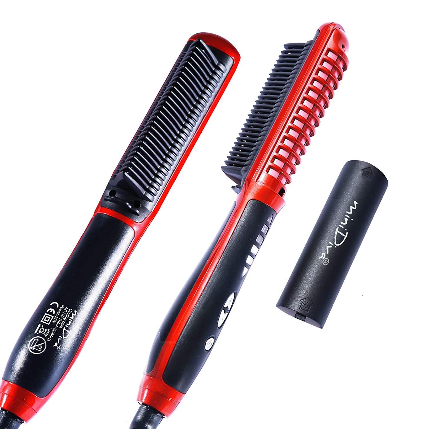 2 in 1 Hair Straightener Brush For Short-Shoulder Length Hair | Diva X