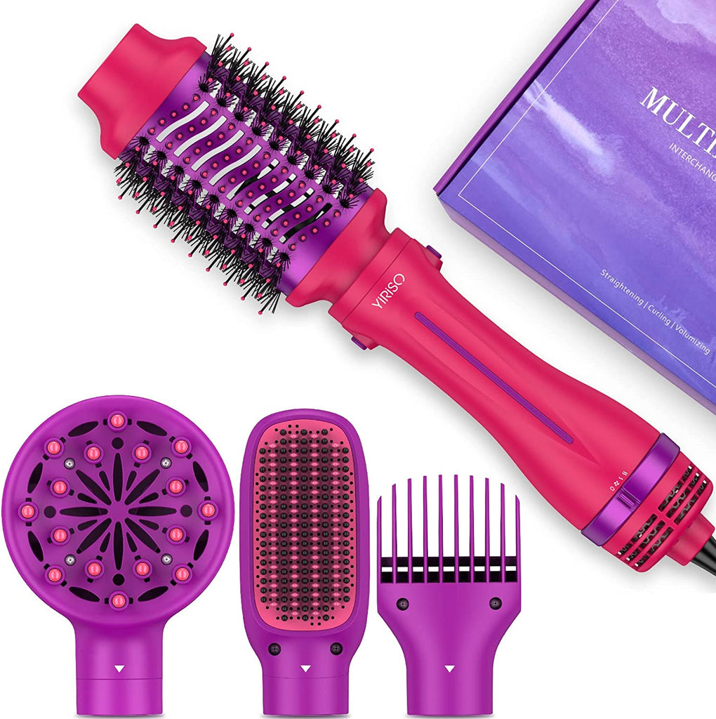 4-In-1: Blow Dryer Brush| Large Oval Brush| Cushioned Straightening Brush & Diffuser 