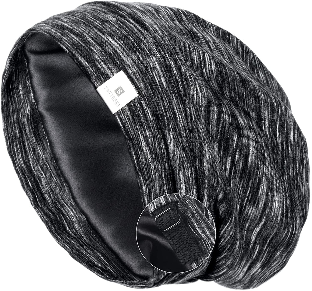 Silk Satin Bonnet Hair Cover Sleep Cap - Adjustable - Brilliance New York Online