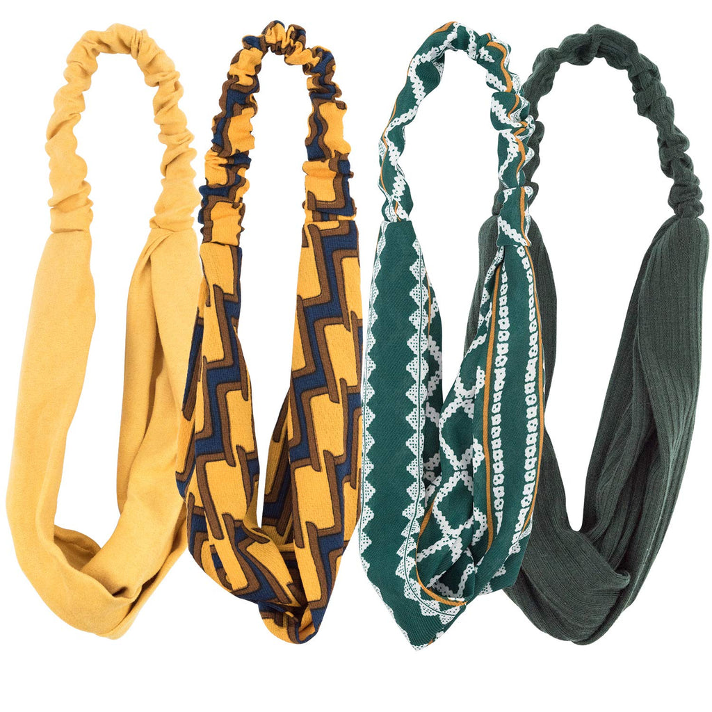16 Pcs Boho Headbands for Women | Colorful Head Band Set,Hair Accessories - Brilliance New York Online