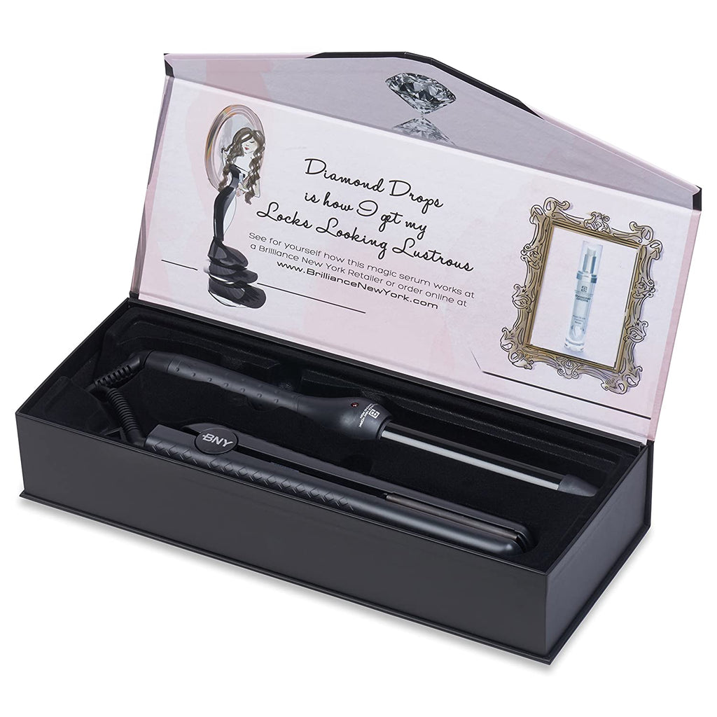 Duo Set | 1.25" Ceramic Flat Iron and 1" Curling Iron - Brilliance New York Online