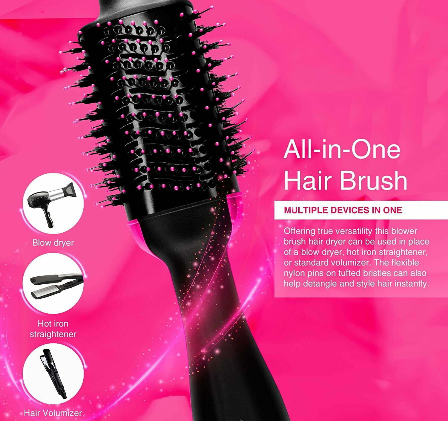 Dryer Brush 3 in 1, Volumizing Hair Dryer brush - Brilliance New York Online