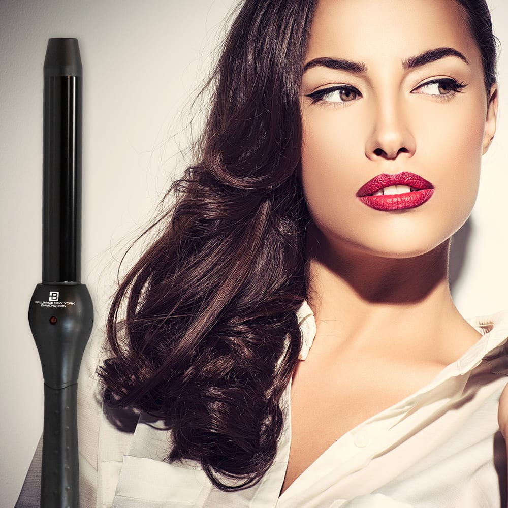 Curling Iron Clipless Curling Rod 1”- 25mm Ceramic Ionic, All Curl Sizes - Brilliance New York Online