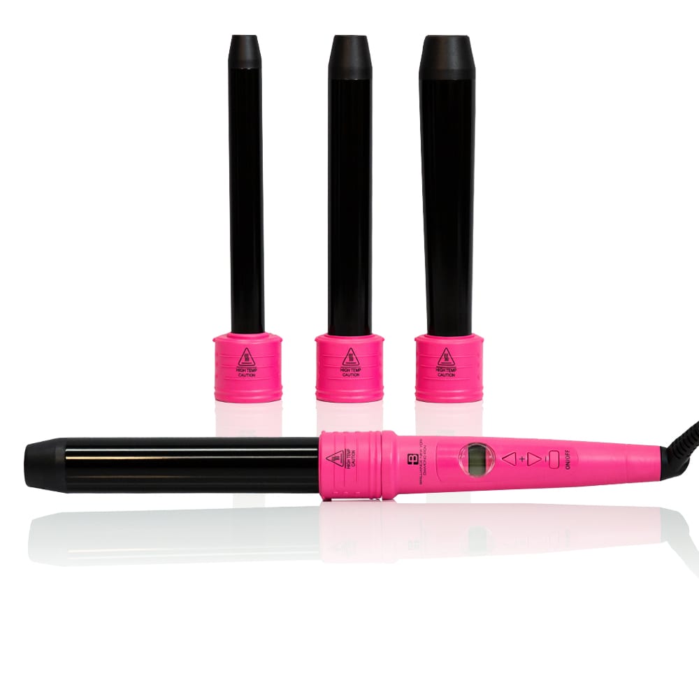 Curling Irons Set Ceramic Ionic, All Curl Sizes 4 in 1 – 4 Piece Curling Iron set - Brilliance New York Online