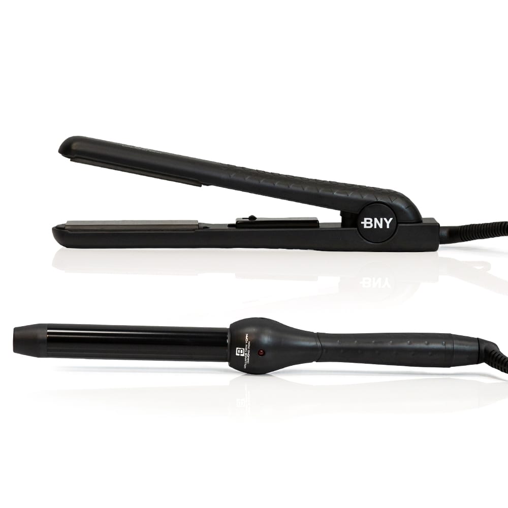 Duo Set | 1.25" Ceramic Flat Iron and 1" Curling Iron - Brilliance New York Online