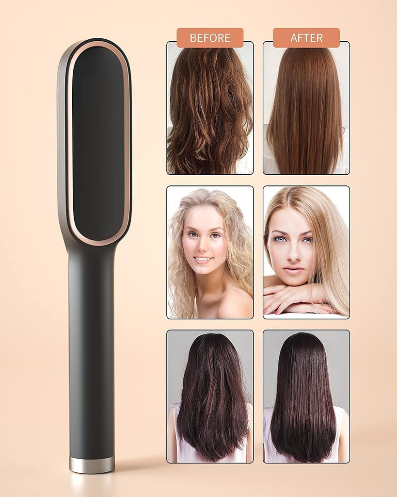 Hair Straightener Brush -2 in 1 - Brilliance New York Online