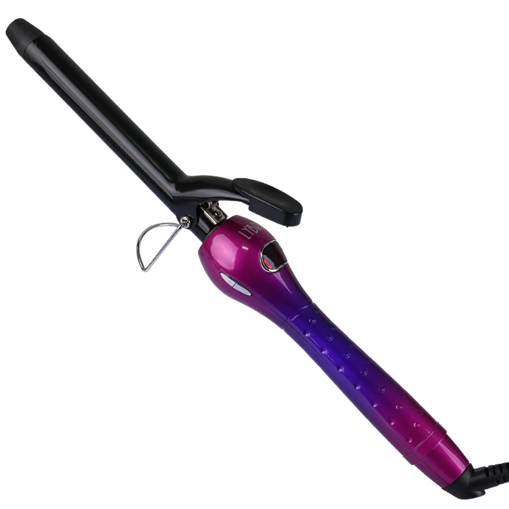 3/4" Ceramic Curling Iron, Digital Pro Curling Iron with Temperature Control, Ionic Tourmaline Ceramic Barrel, Easy to use, Wave or curl in Minutes
