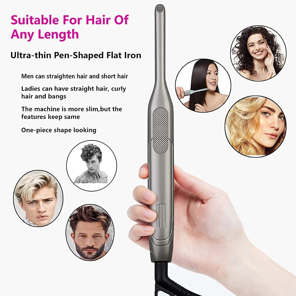 NEW! Pencil Flat iron Titanium Pro Salon Quality Hair Straightener For All Hair Lengths