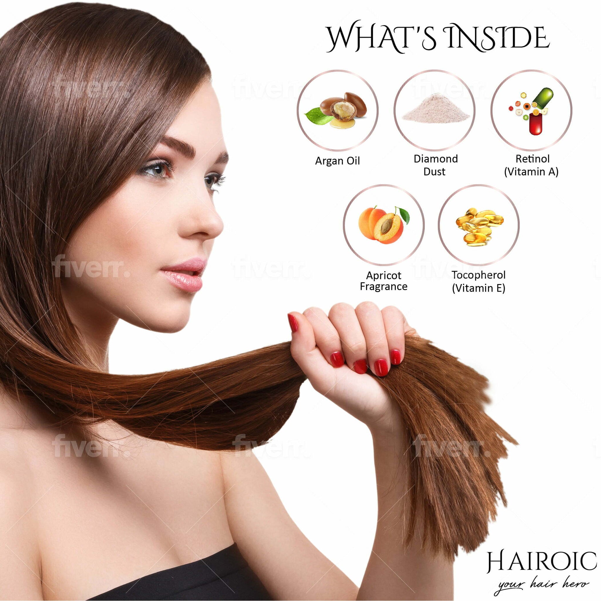 Hair Serum For Frizzy Hair&Heat Protectant,Argan Oil Growth Serum - Brilliance New York Online