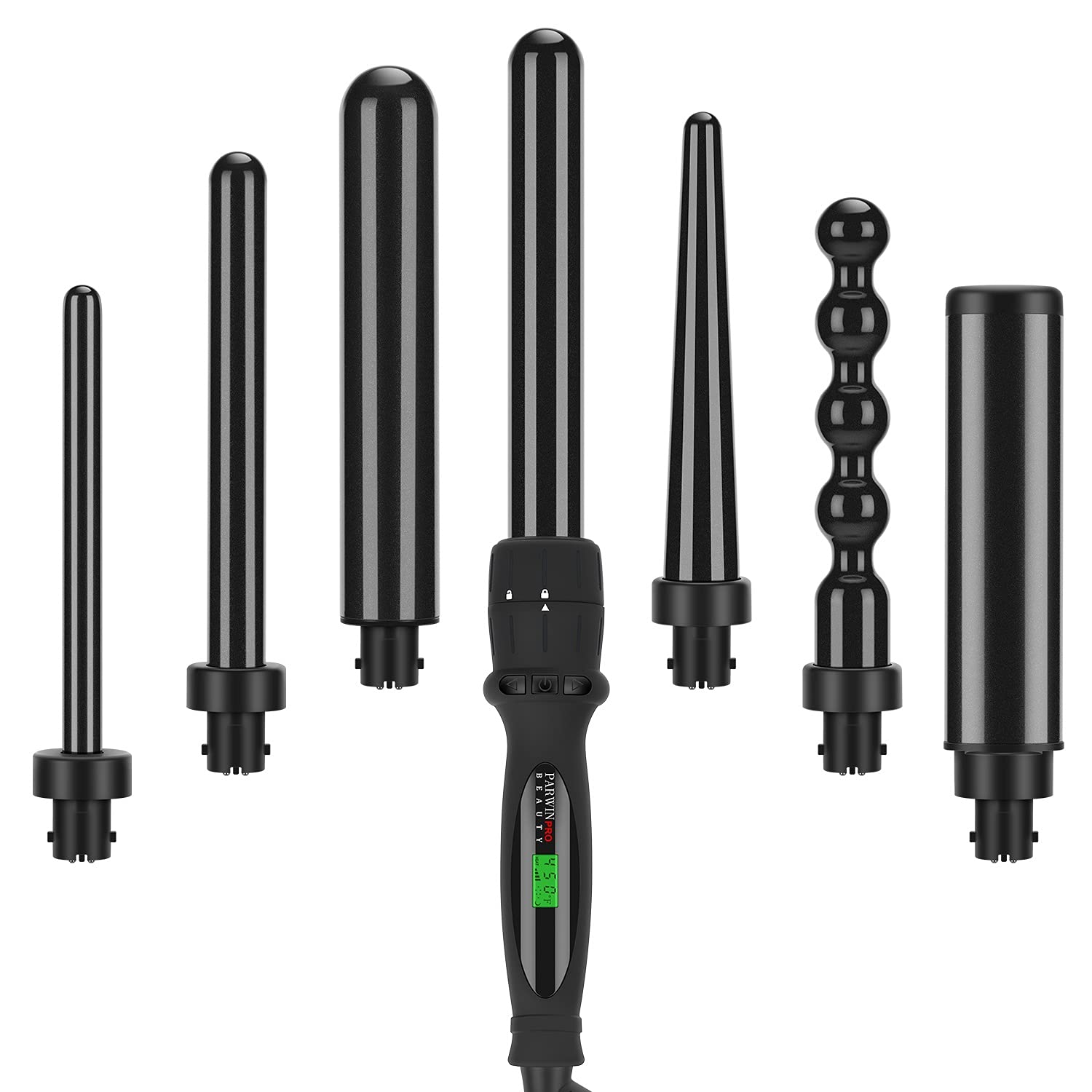 7 in 1 Curling iron set with interchangable barrles | Ceramic Curling Iron Set - Brilliance New York Online