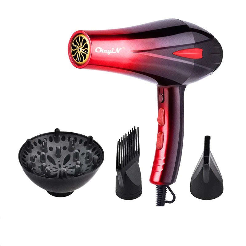 4000W Professional Powerful Hair Dryer Fast Heating Hot and Cold Adjustment Ionic Air Blow Dryer with Air Collecting Nozzel 220V