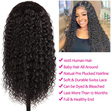 Water Wave Lace Front Wigs Human Hair Wigs for Black Women  display picture 1