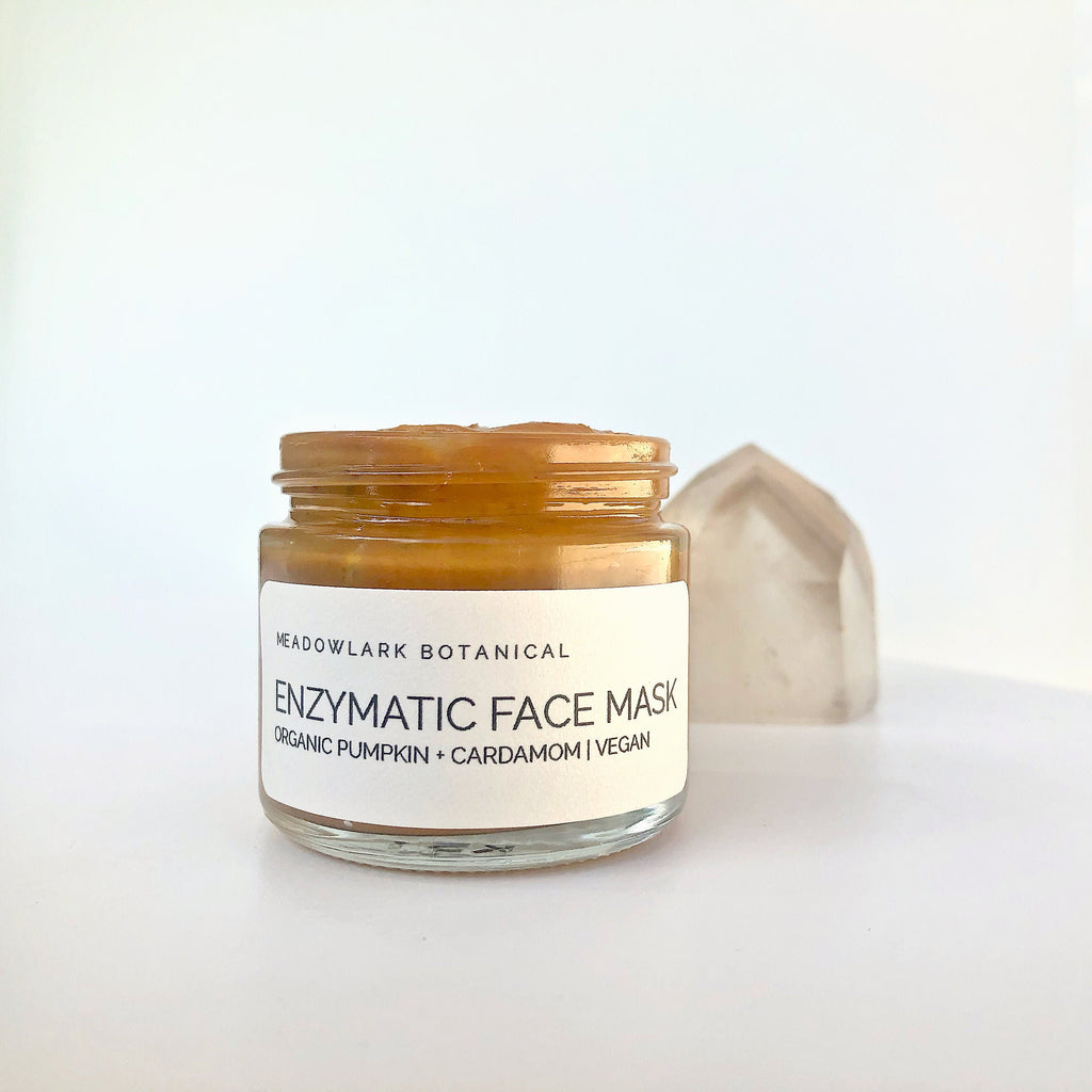 Pumpkin Facial Mask + Gentle Enzyme Peel with Turmeric & Cardamom | Organic + Vegan