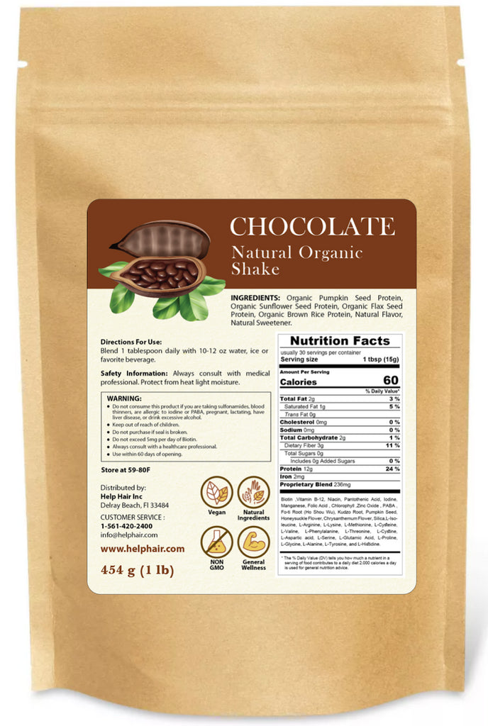 Help Hair® Shake (30 servings 2.12 lbs.) Doctor Formulated and Recommended by Worldwide Hair Clinics!